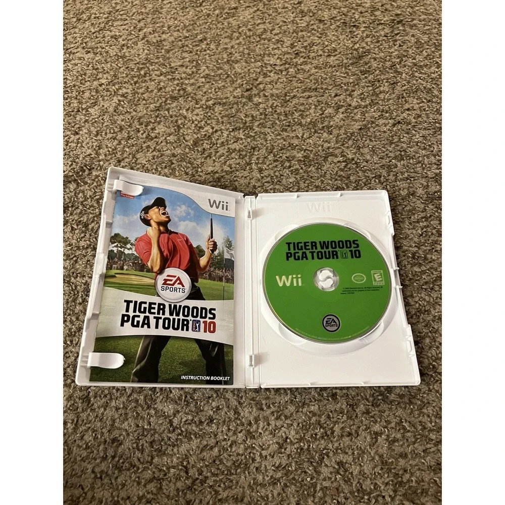Tiger Woods PGA Tour 10 For Nintendo Wii Complete Game Disc Manual & Case Tested
